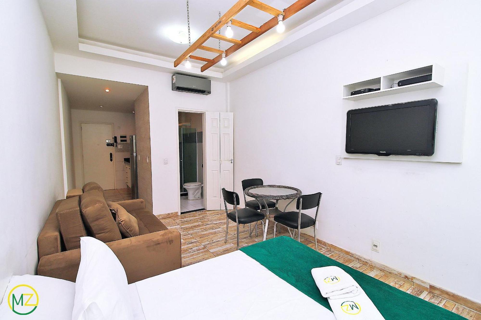 Studio Para 4 Pessoas Com Vista Mar Em Copacabana 리오데자네이루 외부 사진