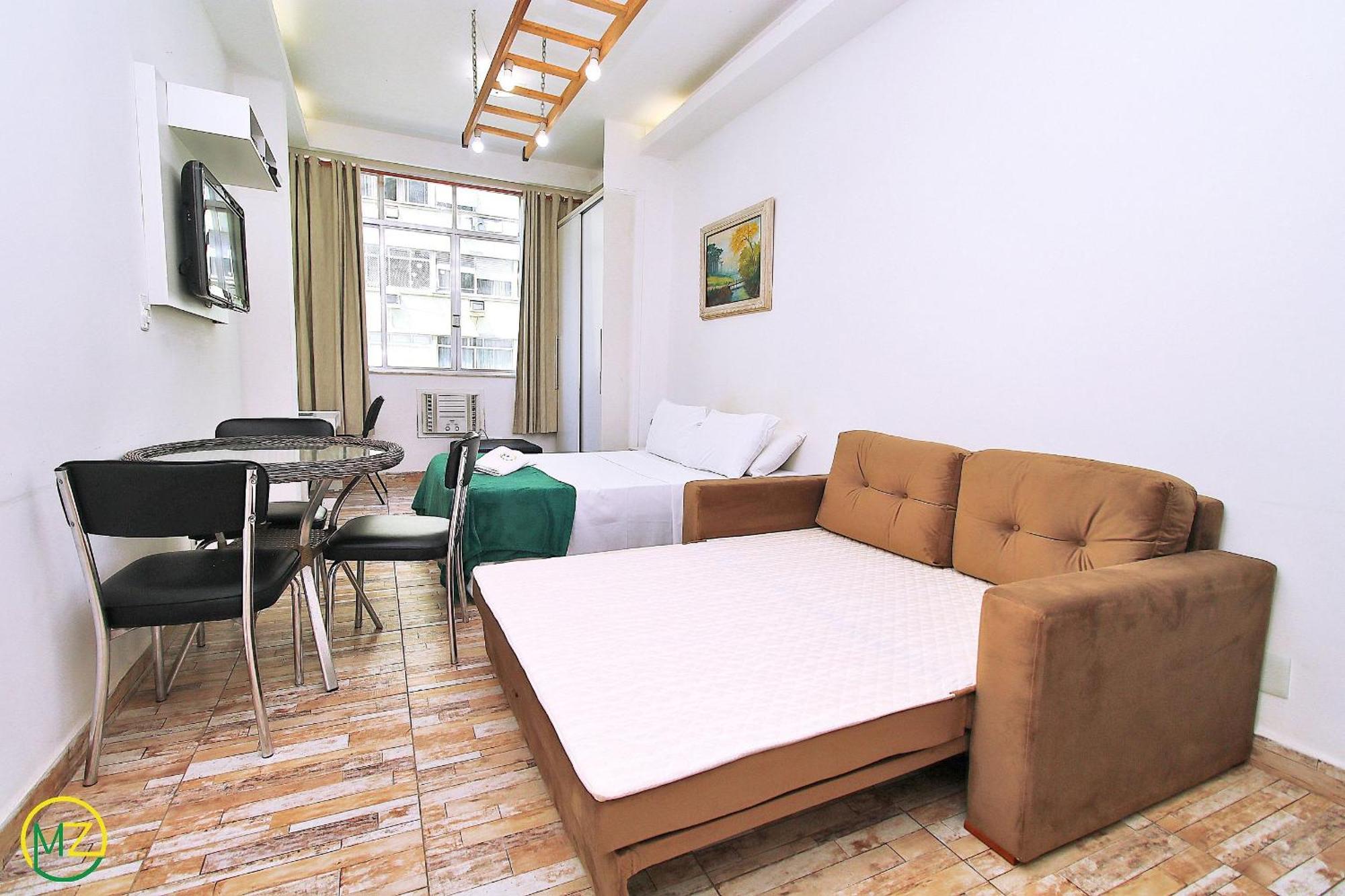 Studio Para 4 Pessoas Com Vista Mar Em Copacabana 리오데자네이루 외부 사진